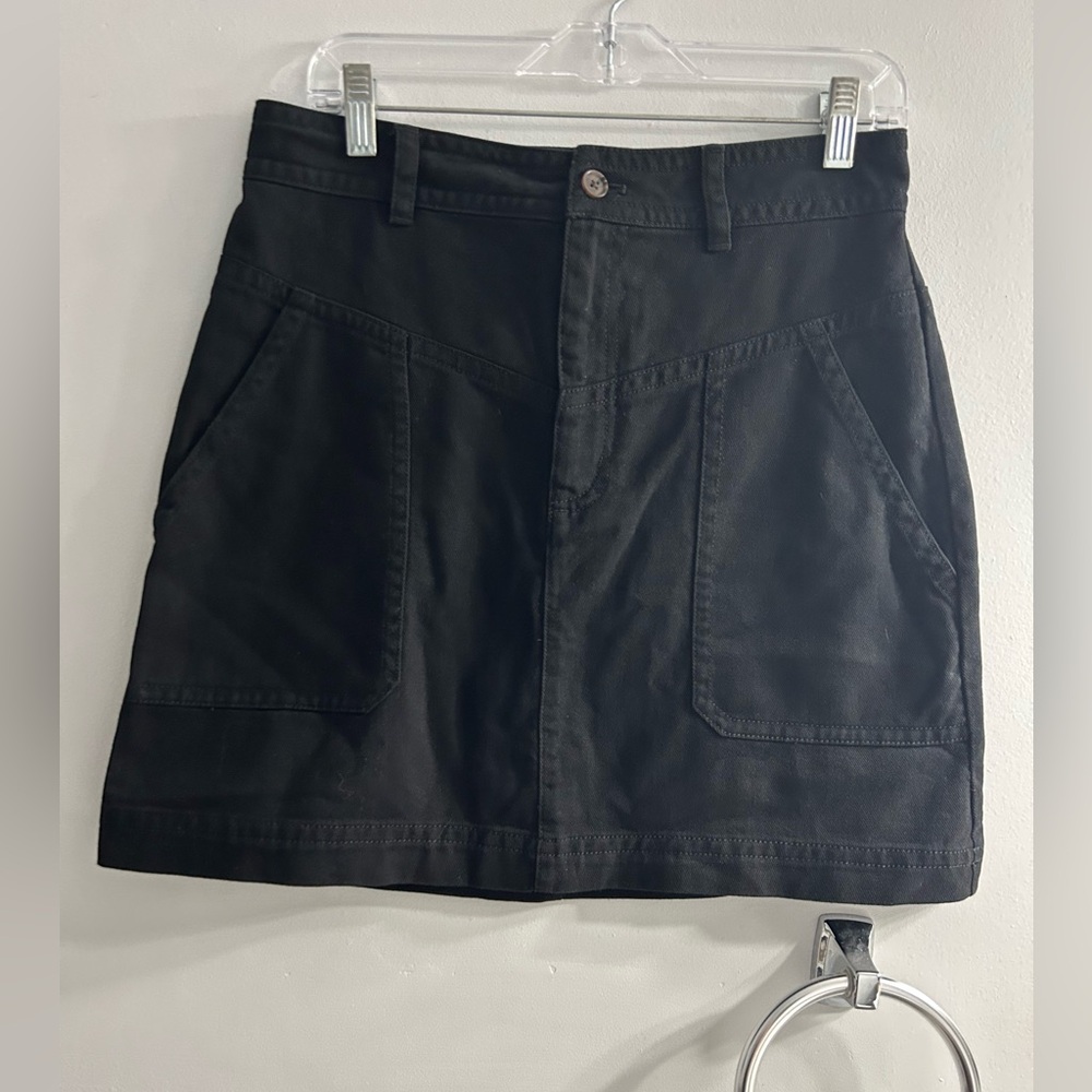NWT banana republic black twill utility skirt